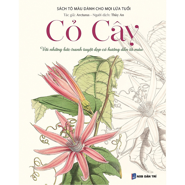 Bộ Sách Tô Màu Dành Cho Mọi Lứa Tuổi - Sách Có Màu: Cỏ Cây