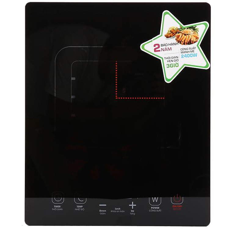 Bếp Từ KORIHOME ICK-356-BK + Nồi dùng cho bếp từ HP-388 - Hàng chính hãng