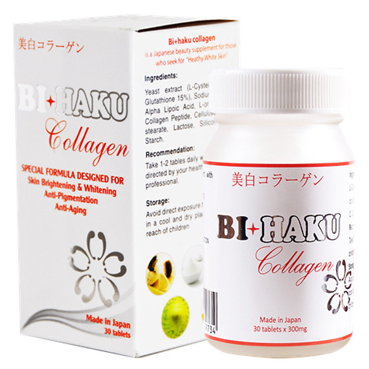 Thực Phẩm Chức Năng Viên Uống Collagen Bihaku (30 Viên)