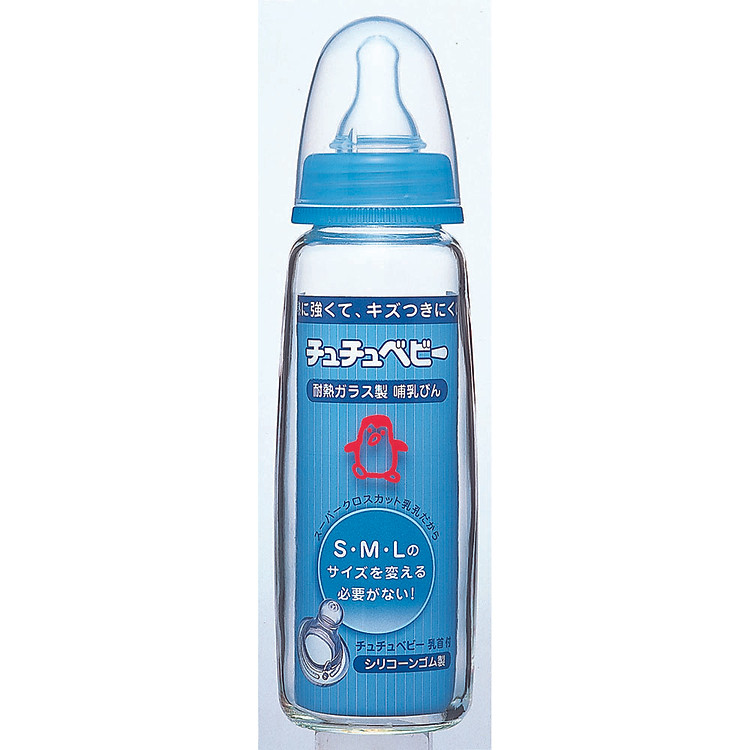 Bình Sữa Thủy Tinh ChuChu Baby G-240 - Xanh