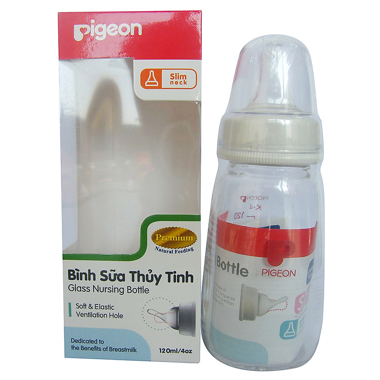 Bình Sữa Thủy Tinh Pigeon 120ml