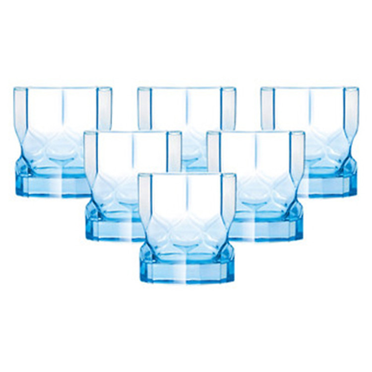 Bộ 6 Ly Thủy Tinh Thấp Luminarc Octime Diamond Ice Blue J7980 - (300ml)
