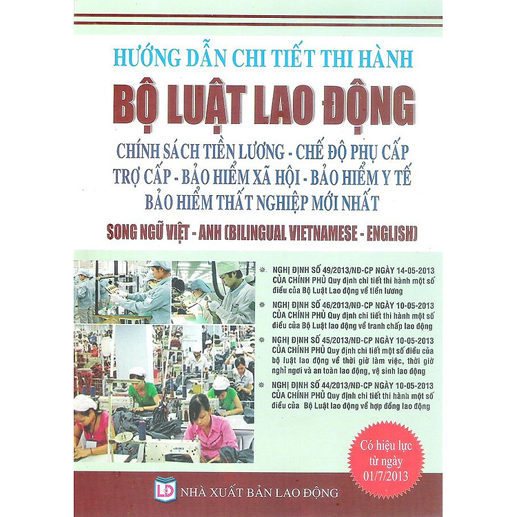 Hướng Dẫn Chi Tiết Thi Hành Bộ Lao Động Chính Sách Tiền Lương, Chế Độ Phụ Cấp Trợ Cấp...(Song Ngữ Anh - Việt)