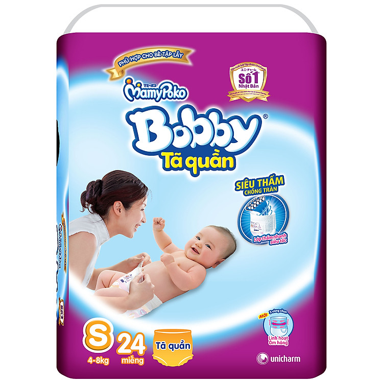 Tã Quần Bobby S24 (24 Miếng)