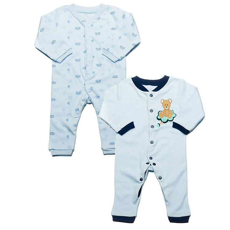 Set 2 Bộ Body Liền Quần LullabyBaby NH09-13 - Xanh