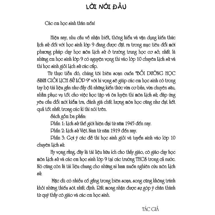 Bồi Dưỡng Học Sinh Giỏi Lịch Sử Lớp 9 (Tái Bản) - Ảnh 4
