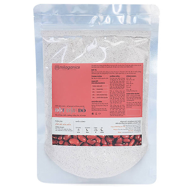 Bột Đậu Đỏ Nguyên Chất Milaganics (100g)