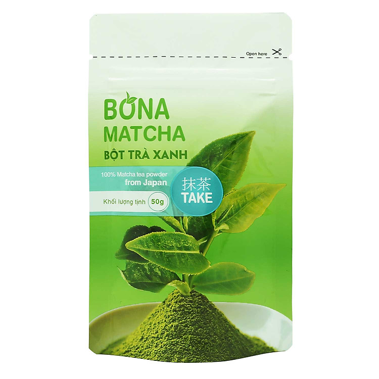 Bột Trà Xanh Nhật Bản Bona Matcha - Take 50g