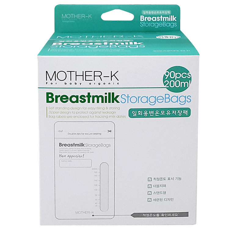 Túi Trữ Sữa Cảm Ứng Nhiệt Mother-K Hàn Quốc KM13012 - 90 Cái