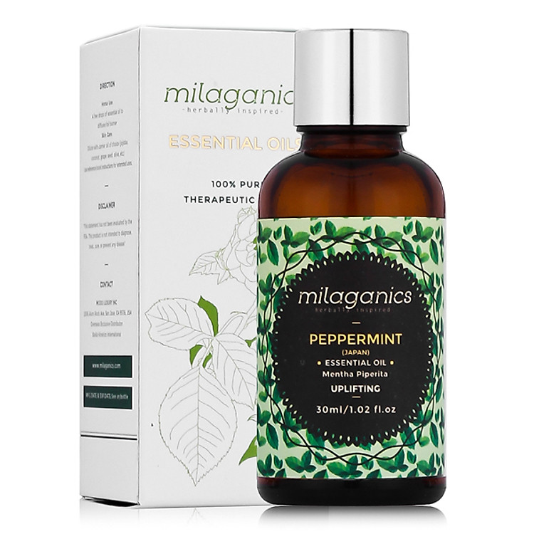Tinh Dầu Bạc Hà Milaganics (30ml)