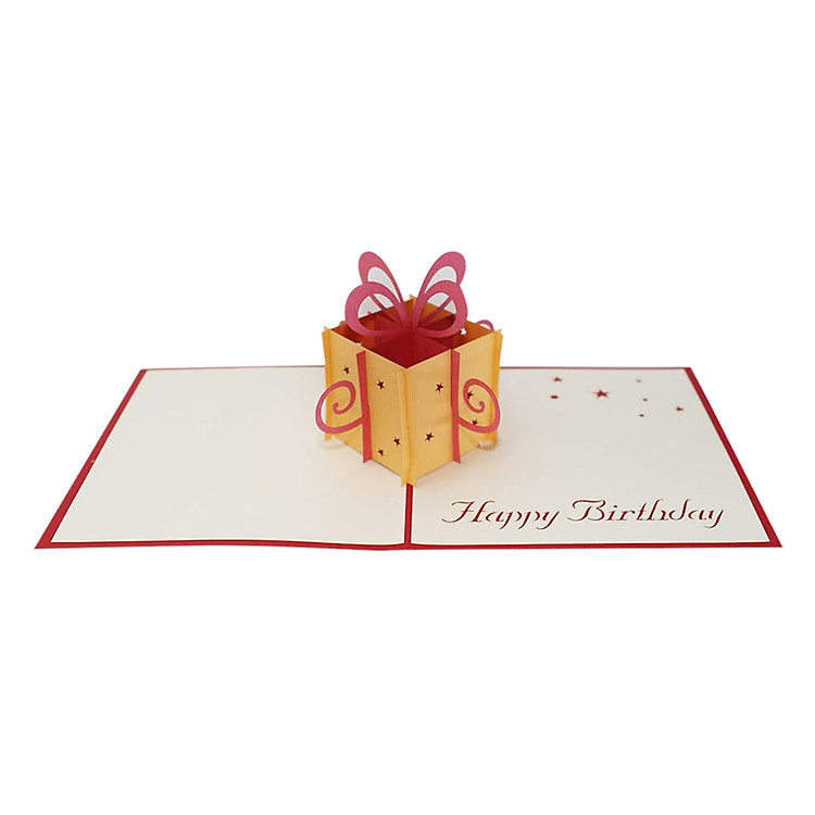 Thiệp Nổi 3D Ninrio - Gift Box 2 - BT002