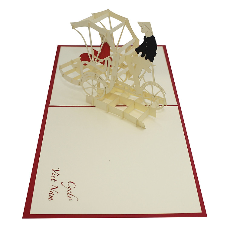 Thiệp Nổi 3D Ninrio - Cyclo 4 - BT055