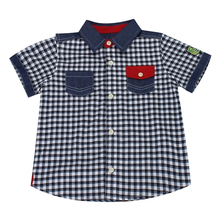 Áo Sơ Mi Bé Trai VTA KIDS BT - 1403400 - Sọc Caro Nhỏ