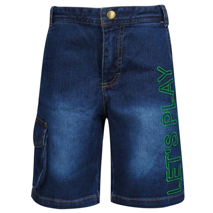 Quần Lửng Denim Bé Trai LETSPLAY VTA KIDS BT - 404604 - Xanh