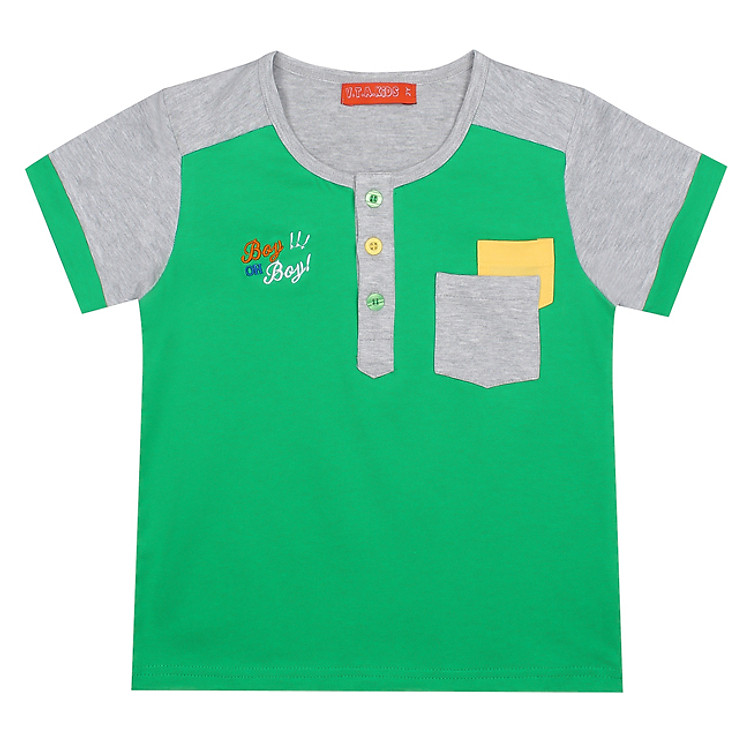 Áo Thun Tay Ngắn Bé Trai VTA KIDS BT41104 - Xanh