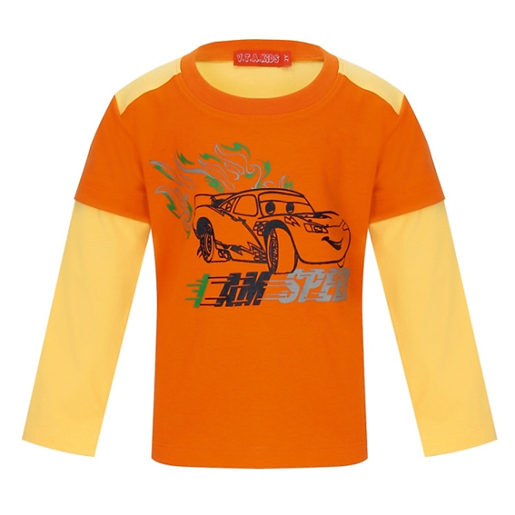 Áo Thun Bé Trai Tay Dài VTA KIDS BT-D3.15 2-10 41201 - Cam