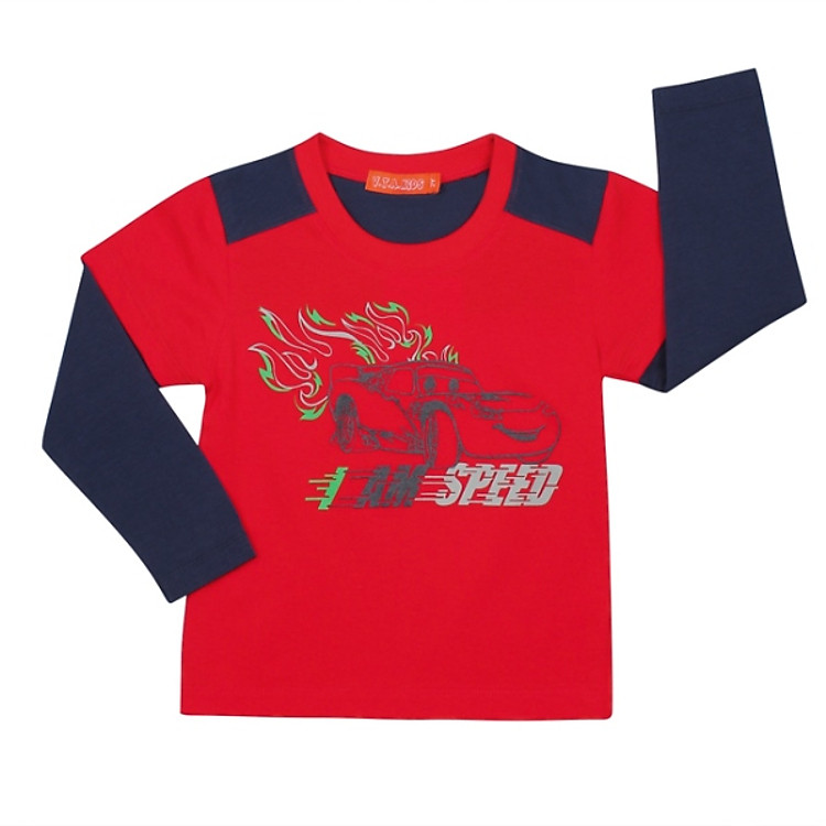 Áo Thun Bé Trai Tay Dài VTA KIDS BT-D3.15 2-10 41201 - Đỏ