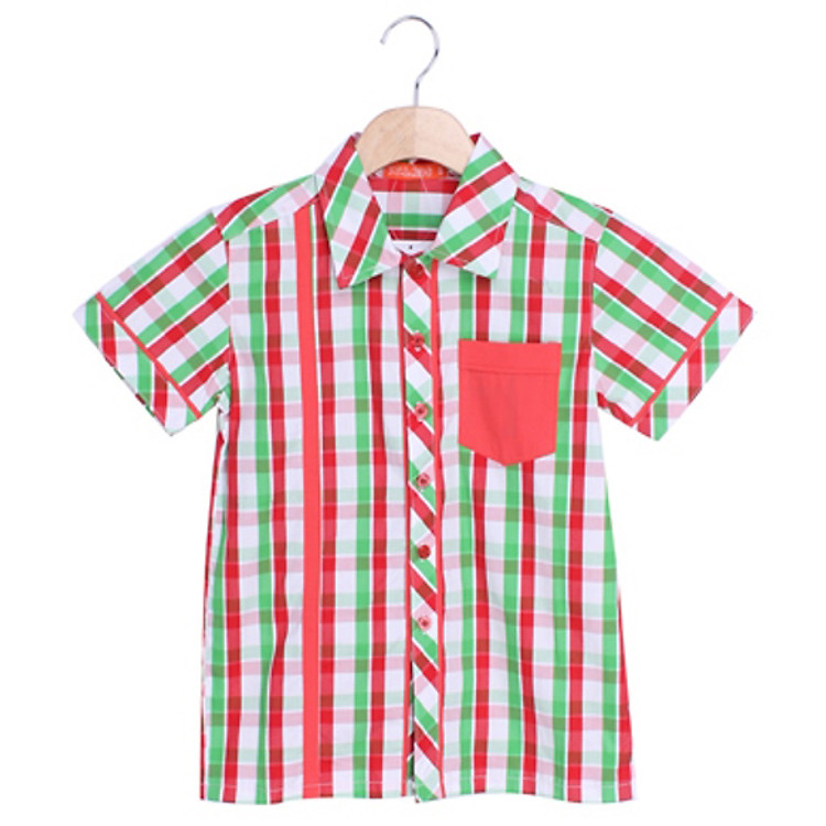 Áo Sơ Mi TE Bé Trai VTA KIDS NT BT50301 4-14 - Đỏ