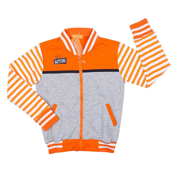 Áo Khoác Bé Trai VTA Kids BT50730X – Xám Phối Cam