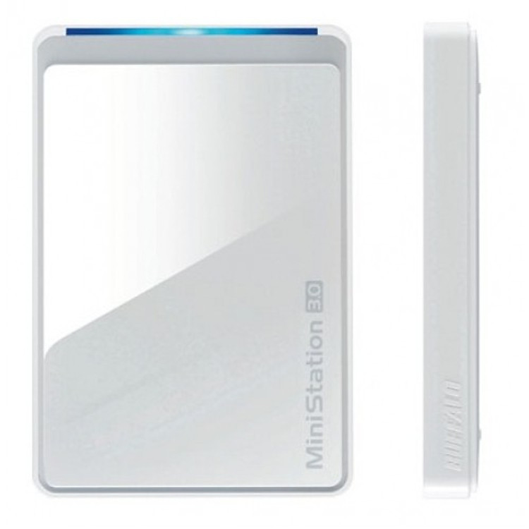 Ổ Cứng Di Động Buffalo MiniStation Stealth - 1TB - Trắng - Hàng Chính Hãng