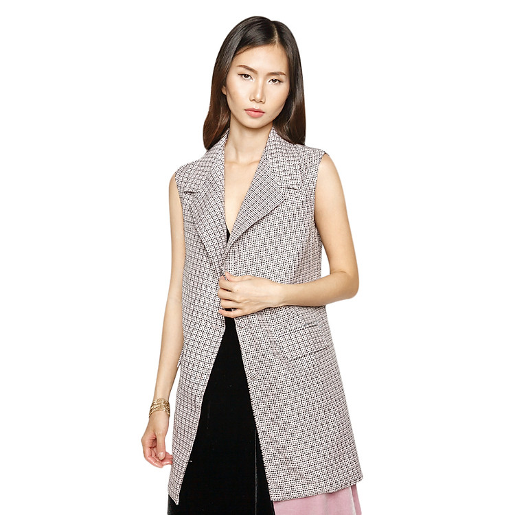Áo Ghile Vest Nữ La Belle BZ7-HONGF - Họa Tiết Caro
