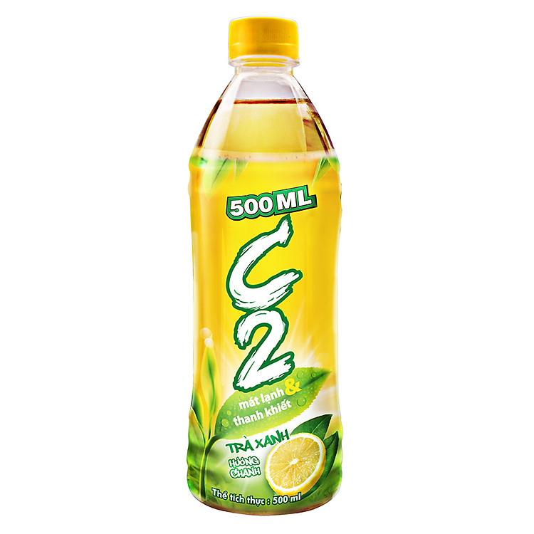 Trà Xanh C2 Hương Chanh Chai 500ml