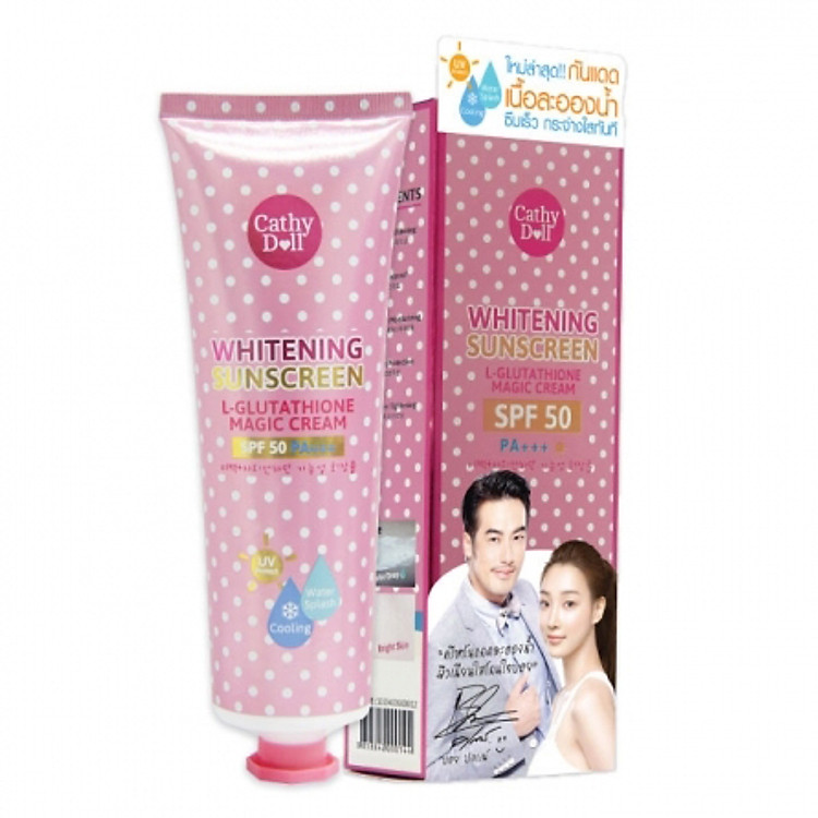 Kem Chống Nắng Trắng Da Cathy Doll L-Glutathione Magic Cream SPF50 PA+++ (138ml)