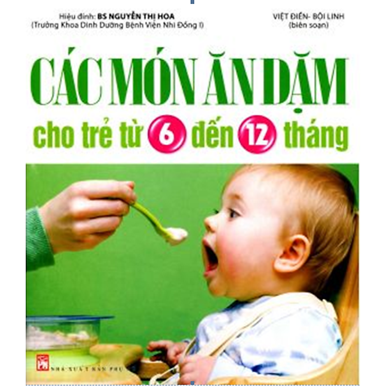Sách Các Món Ăn Dặm Cho Trẻ Từ 6 Đến 12 Tháng