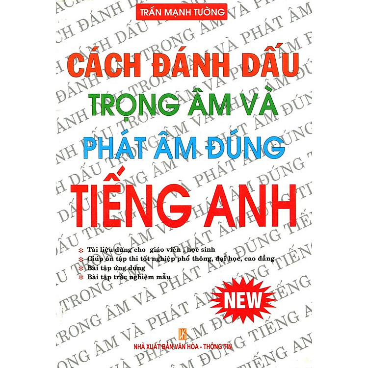 Sách Cách Đánh Dấu Trọng Âm Và Phát Âm Đúng Tiếng Anh