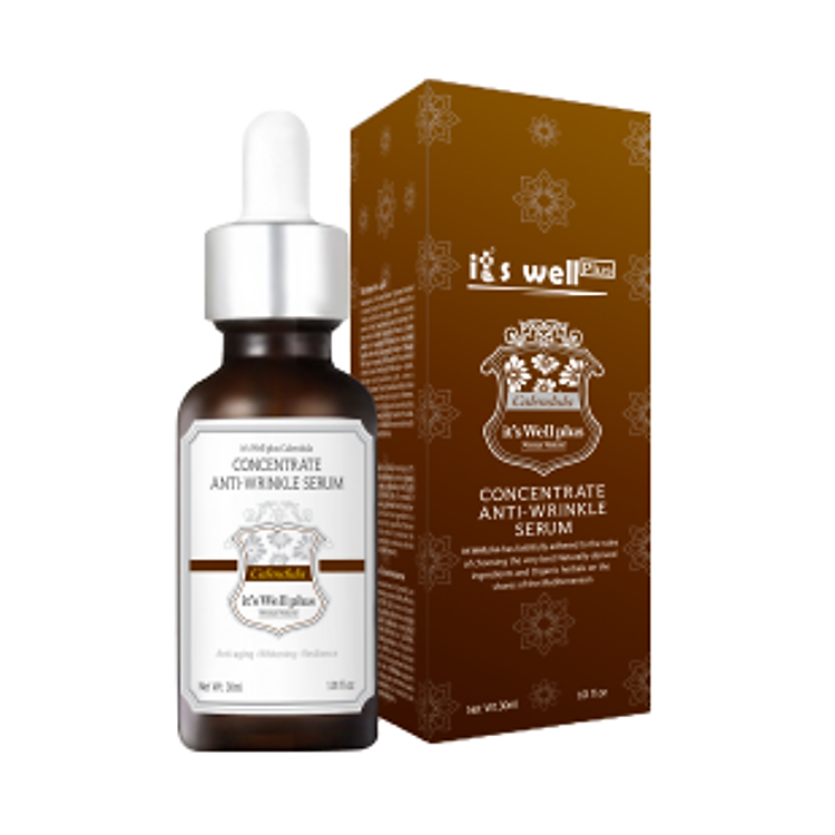 Serum Ngăn Ngừa Lão Hóa Chuyên Sâu It's Well Plus - Calendula Concentrate Anti-Wrinkle Serum
