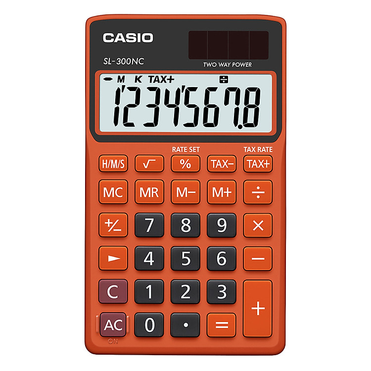 Máy Tính Để Bàn Casio SL-300NC - Cam Đen