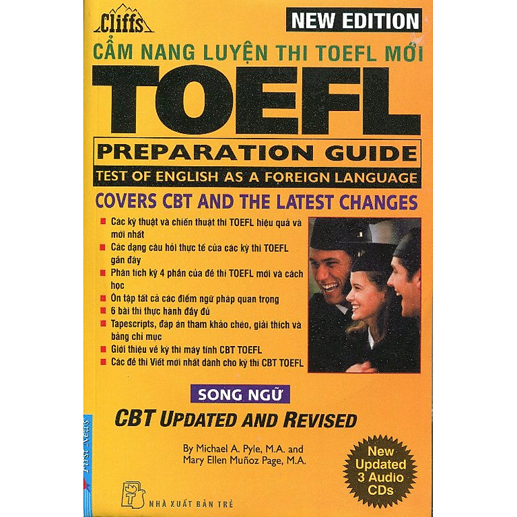 Sách New Cliffs Toefl Preparation Guide - Song Ngữ (Tái bản - Kèm 3CD)