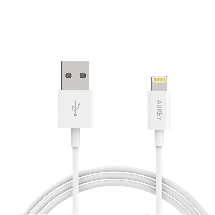 Cáp Sạc Lightning Aukey CB-D18 Chuẩn MFI 3m - Hàng Chính Hãng