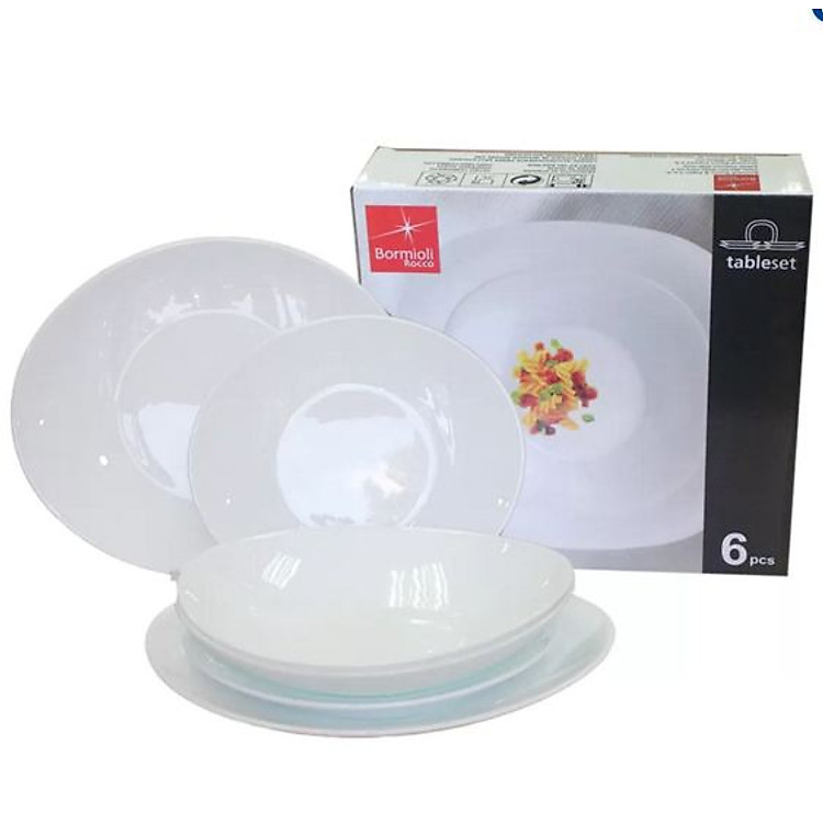 Bộ 6 Đĩa Thủy Tinh Prometeo Bormioli Rocco