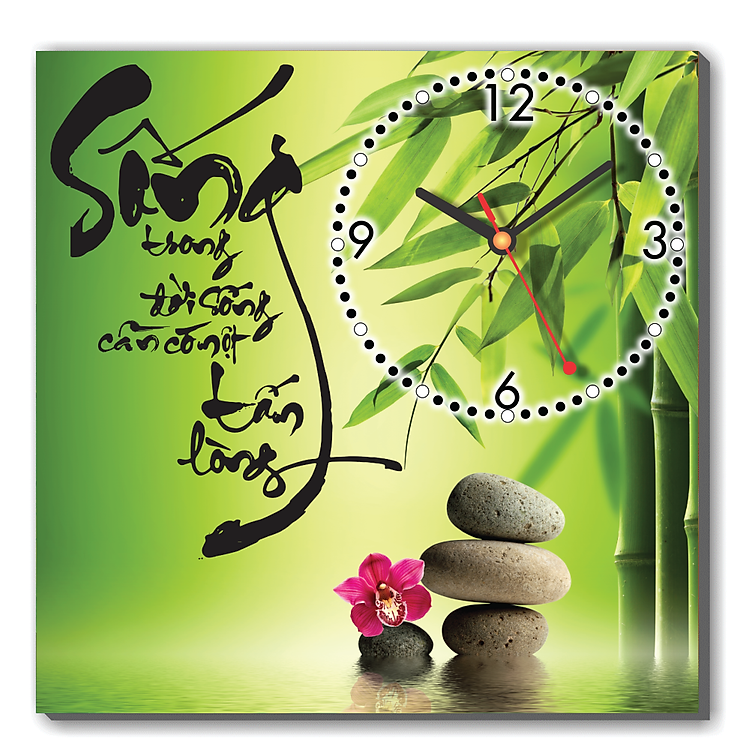 Tranh Đồng Hồ Dyvina 1T3030-33 - Thư Pháp