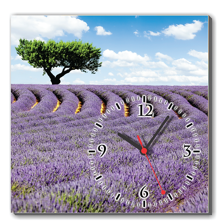 Tranh Đồng Hồ Dyvina 1T3030-9 - Cánh Đồng Oải Hương