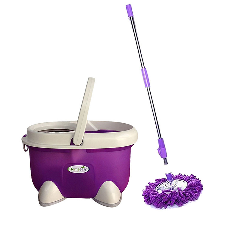 Bộ Lau Nhà Lồng Inox Homeeasy Supper Price 360 - 666 (Tím)