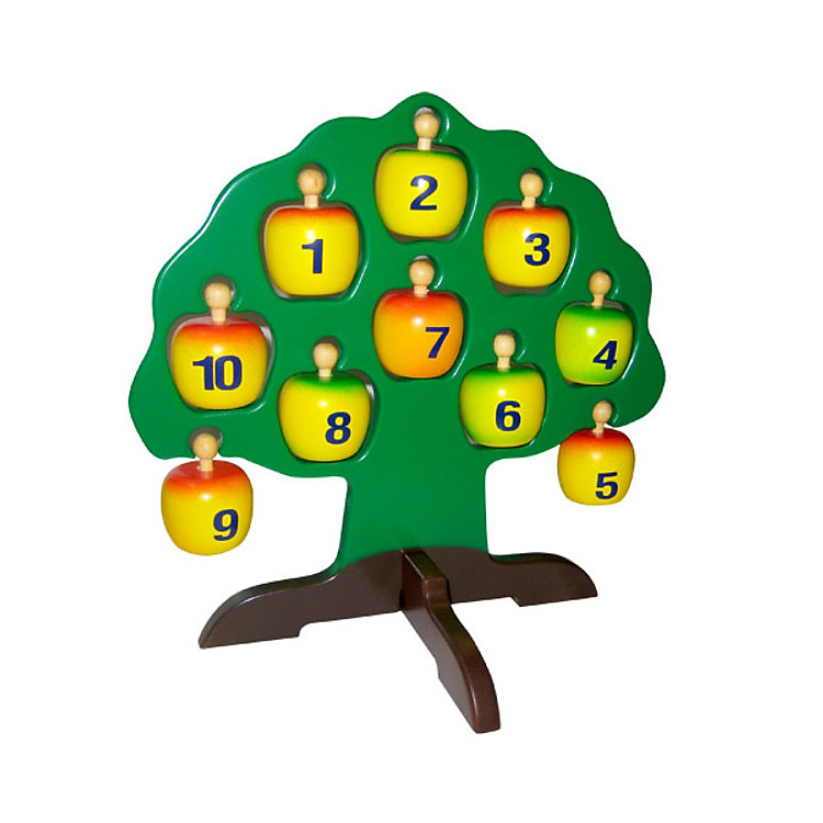 Đồ Chơi Gỗ EDUGAMES Cây Táo Học Chữ Và Số GA543