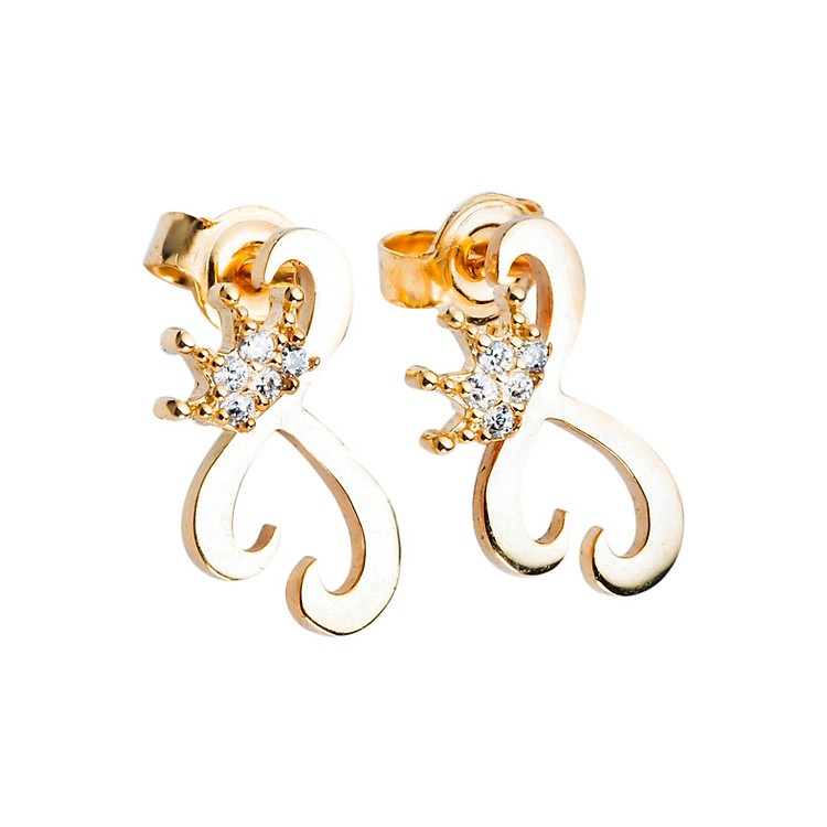 Hoa Tai Hình Vương Miện La Nymphe CB-2884V - Vàng