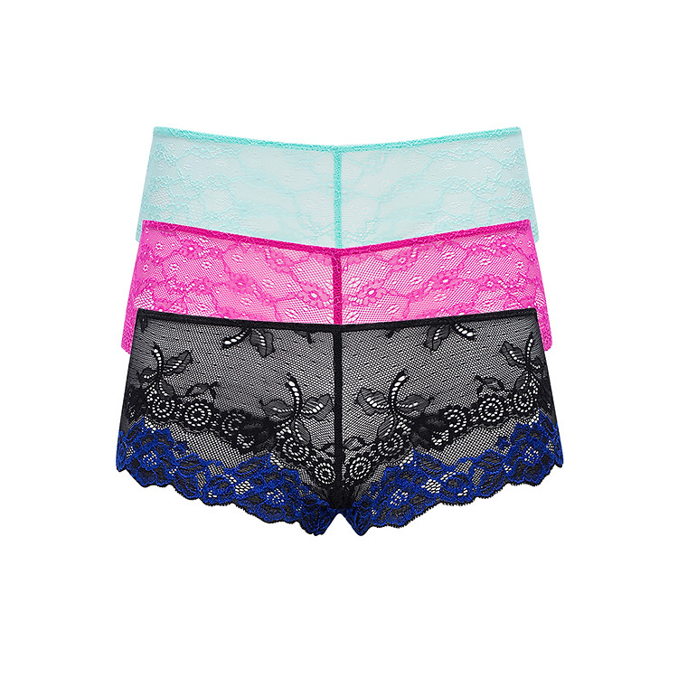 Combo 3 Quần Sapphire Angel Màu Đen Hoa Xanh SA21 + Màu Xanh SA28 + Màu Hồng SA27