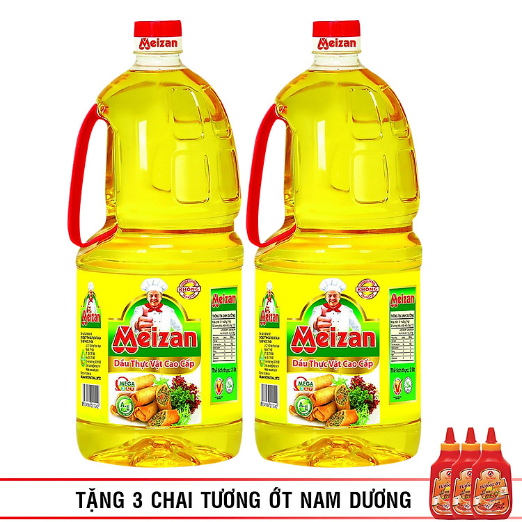 Combo 2 Chai Dầu Thực Vật Meizan Cái Lân (2L/Chai)