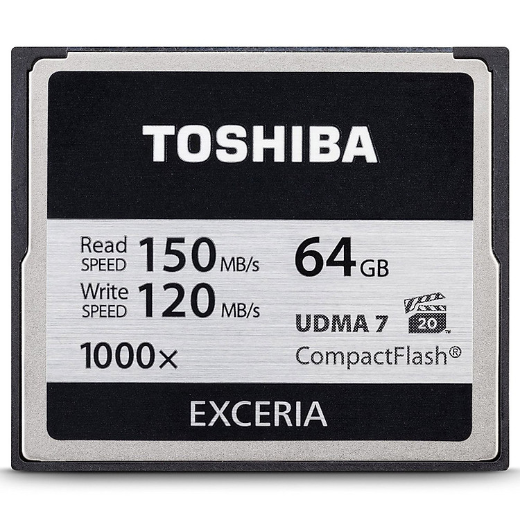 Thẻ Nhớ CF Toshiba Exceria 1000X 64GB (Read 150MB/s - Write 120MB/s)