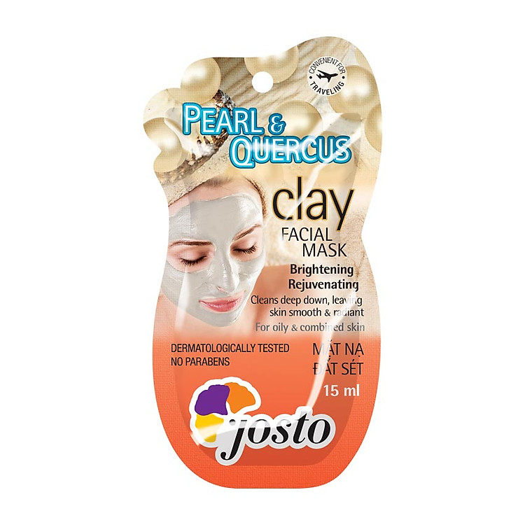 Mặt Nạ Đất Sét Trắng Và Ngọc Trai Josto