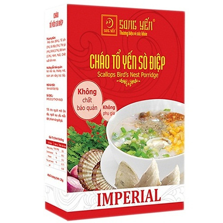 Cháo Tổ Yến Sò Điệp Song Yến Imperial Hộp 25g