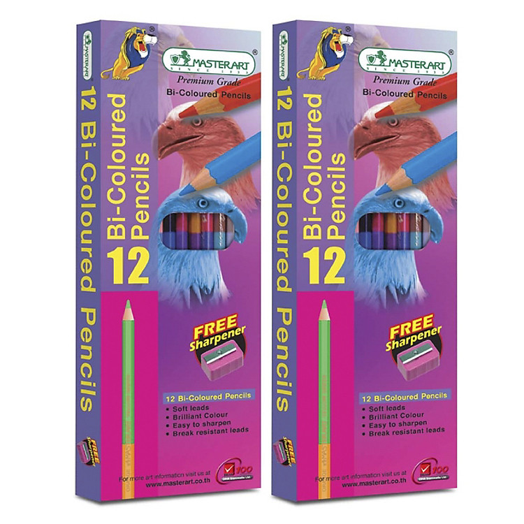 Bút Chì 2 Đầu 12 Màu Masterart Elephant 12C