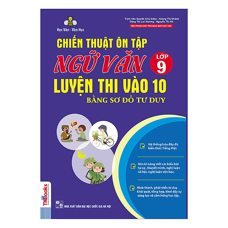 Sách Chiến Thuật Ôn Tập Ngữ Văn Lớp 9 Luyện Thi Vào 10 Bằng Sơ Đồ Tư Duy