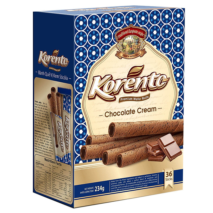 Bánh Quế Kinh Đô Korento Vị Socola Hộp 234g
