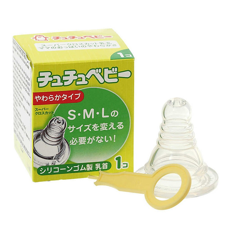 Núm Ty Silicone Mềm Chuchu Baby