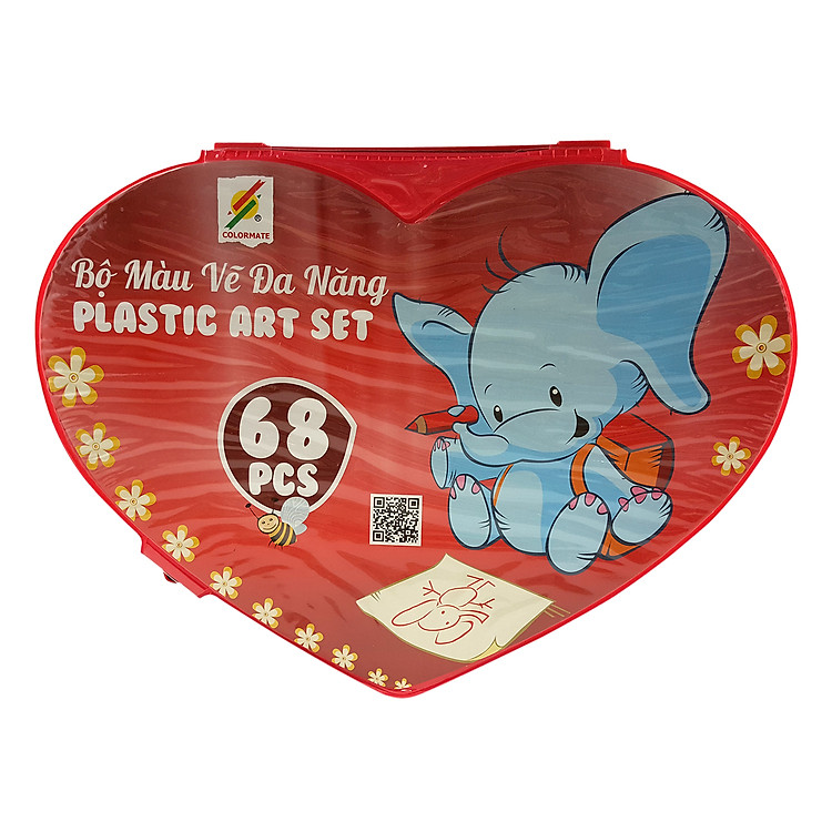Bộ Màu Vẽ Đa Năng Hộp Nhựa Colormate P68