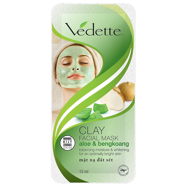 Mặt Nạ Đất Sét Vedette Beng Koang & Aloe Vera 15g